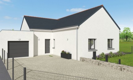 Terrain + Maison neuve de 91&nbsp;m² à Plumergat