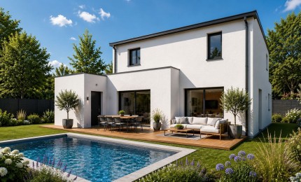 Terrain + Maison neuve de 112&nbsp;m² à Marzan
