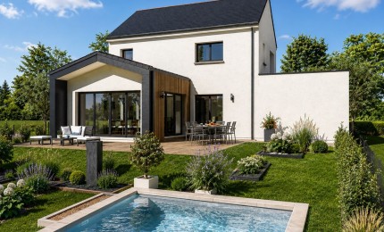 Terrain + Maison neuve de 125&nbsp;m² à Plumergat