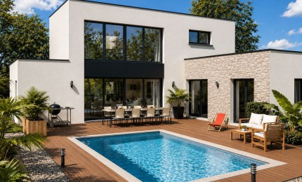 Terrain + Maison neuve de 170&nbsp;m² à Surzur