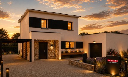 Terrain + Maison neuve de 115&nbsp;m² à Questembert