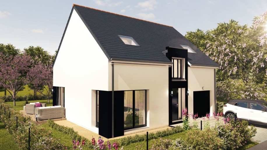 Terrain + Maison neuve de 102&nbsp;m² à Locoal-Mendon