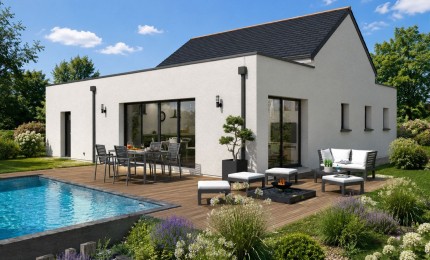 Terrain + Maison neuve de 90&nbsp;m² à Colpo