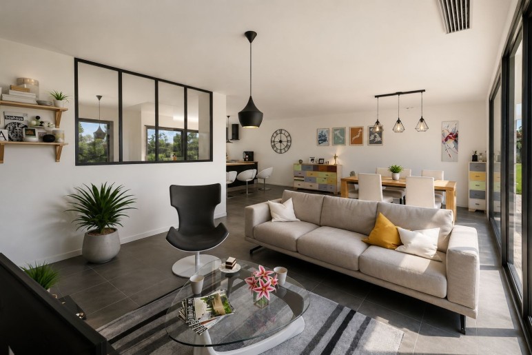 Terrain + Maison neuve de 95&nbsp;m² à Monterblanc