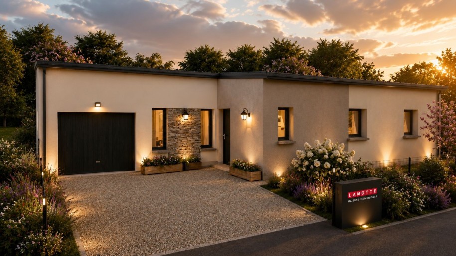 Terrain + Maison neuve de 92&nbsp;m² à Ploeren