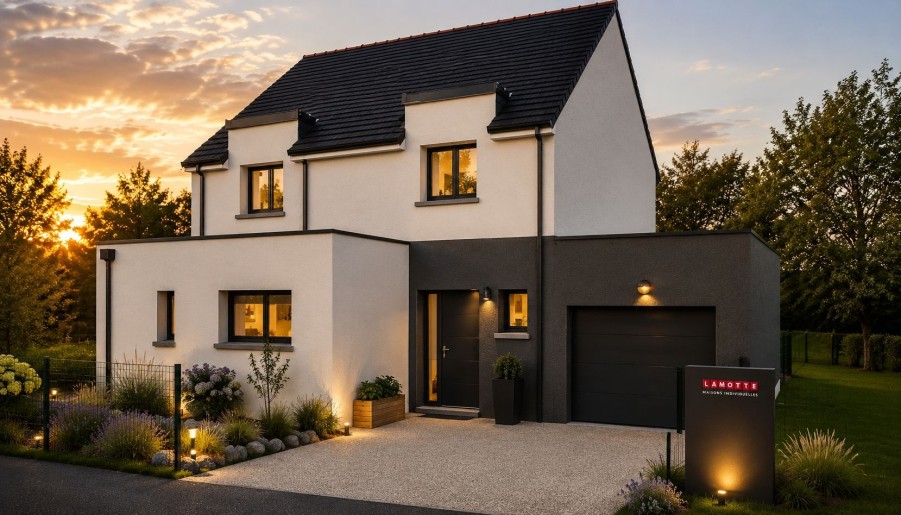 Terrain + Maison neuve de 130&nbsp;m² à Pluneret