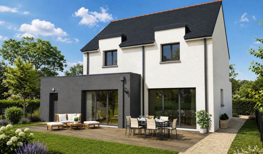 Terrain + Maison neuve de 130&nbsp;m² à Pluneret