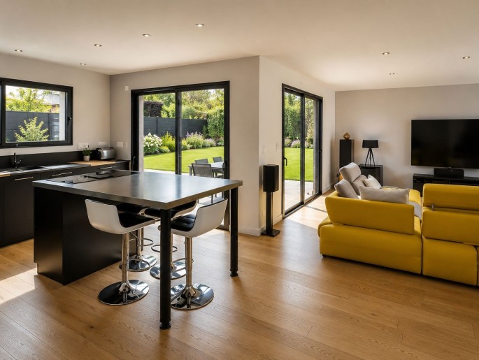 Terrain + Maison neuve de 130&nbsp;m² à Pluneret