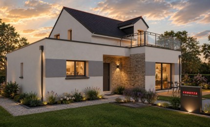 Terrain + Maison neuve de 132&nbsp;m² à Pluneret