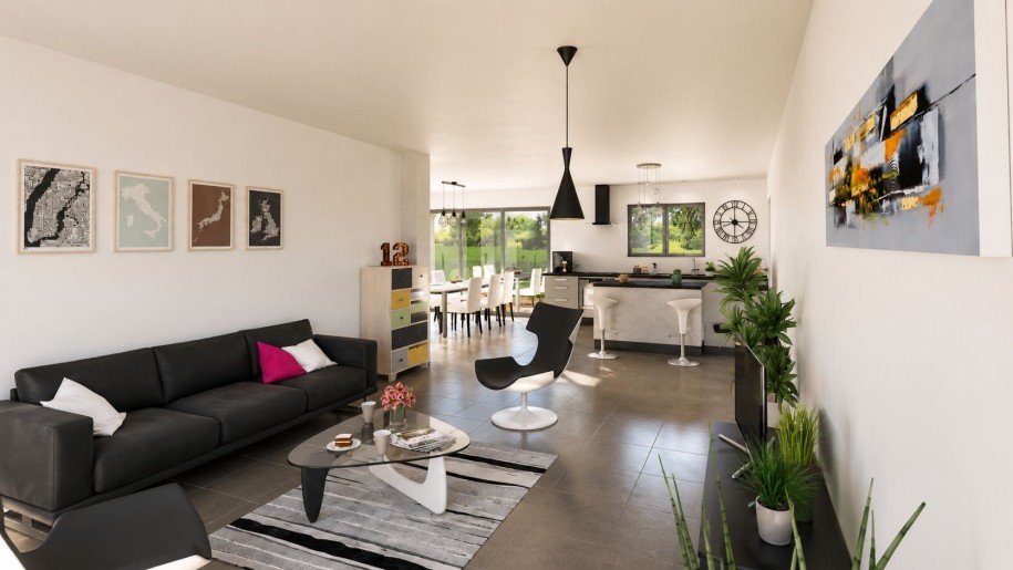 Terrain + Maison neuve de 132&nbsp;m² à Pluneret