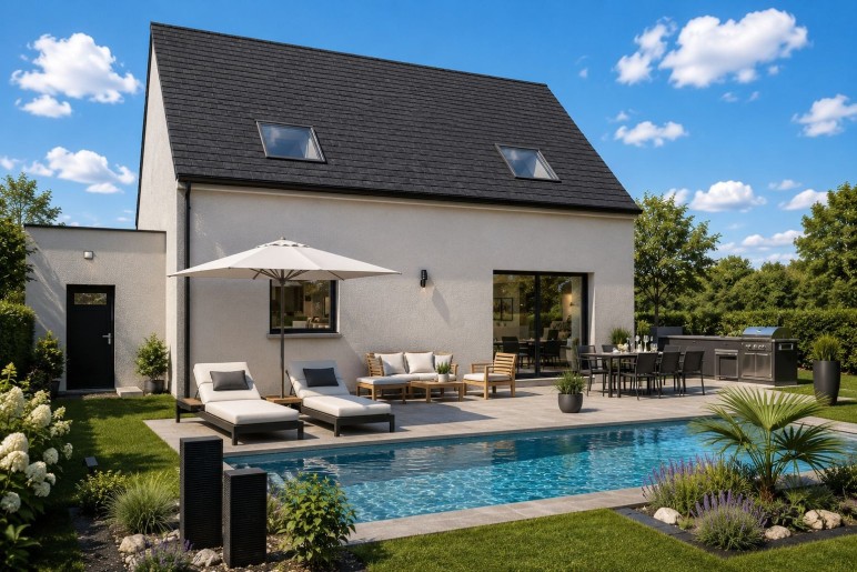 Terrain + Maison neuve de 95&nbsp;m² à Vannes
