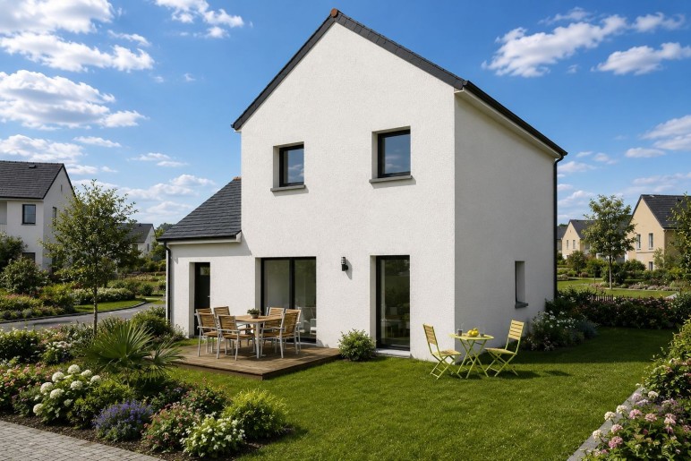 Terrain + Maison neuve de 85&nbsp;m² à Vannes