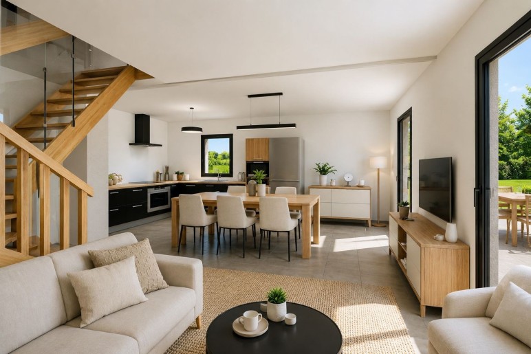 Terrain + Maison neuve de 85&nbsp;m² à Vannes