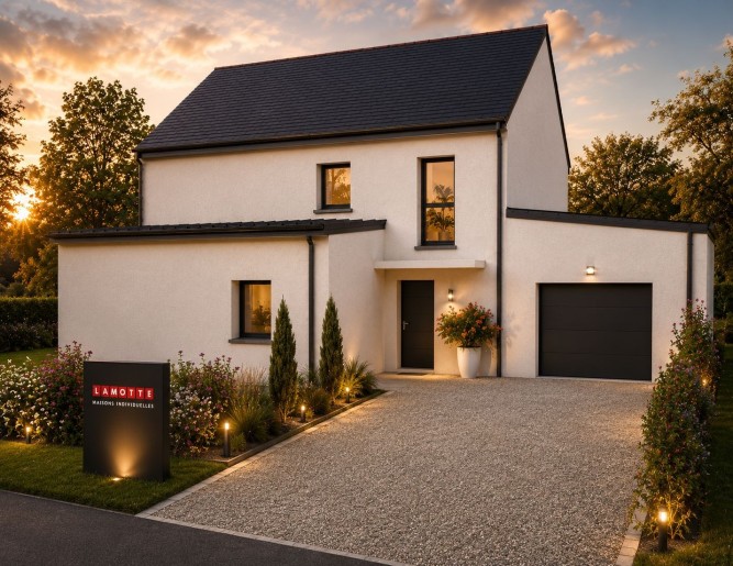 Terrain + Maison neuve de 146&nbsp;m² à Sainte-Anne-d'Auray