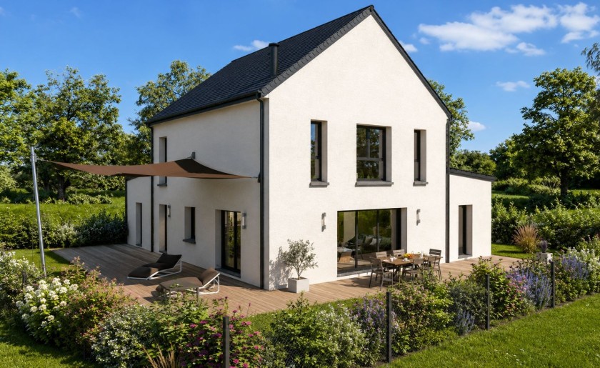 Terrain + Maison neuve de 146&nbsp;m² à Sainte-Anne-d'Auray