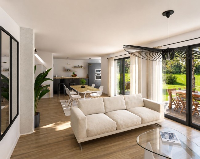 Terrain + Maison neuve de 128&nbsp;m² à Baden