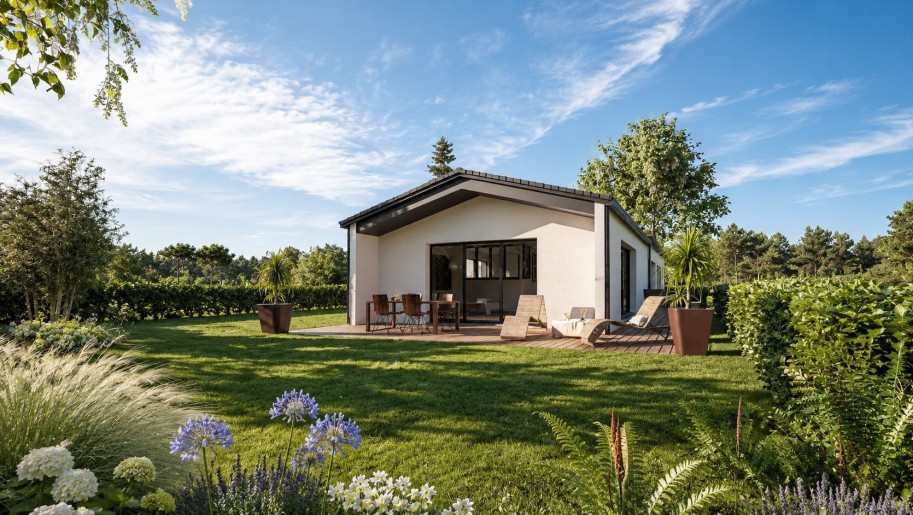 Terrain + Maison neuve de 155&nbsp;m² à Plescop