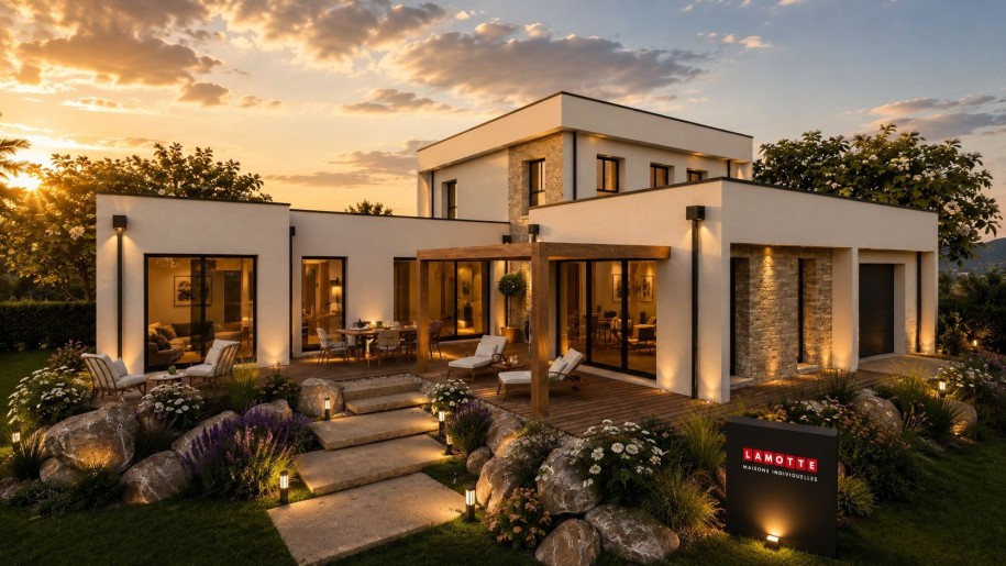 Terrain + Maison neuve de 155&nbsp;m² à Plescop