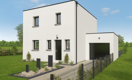 Terrain + Maison neuve de 105&nbsp;m² à Gourhel