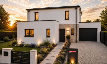 Terrain + Maison neuve de 112&nbsp;m² à Marzan