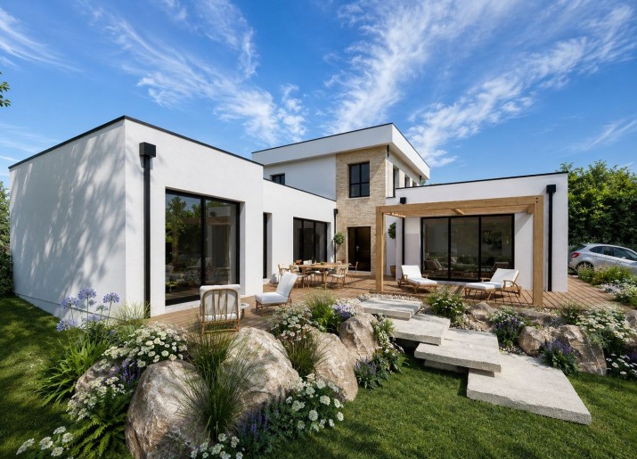 Terrain + Maison neuve de 170&nbsp;m² à Péaule