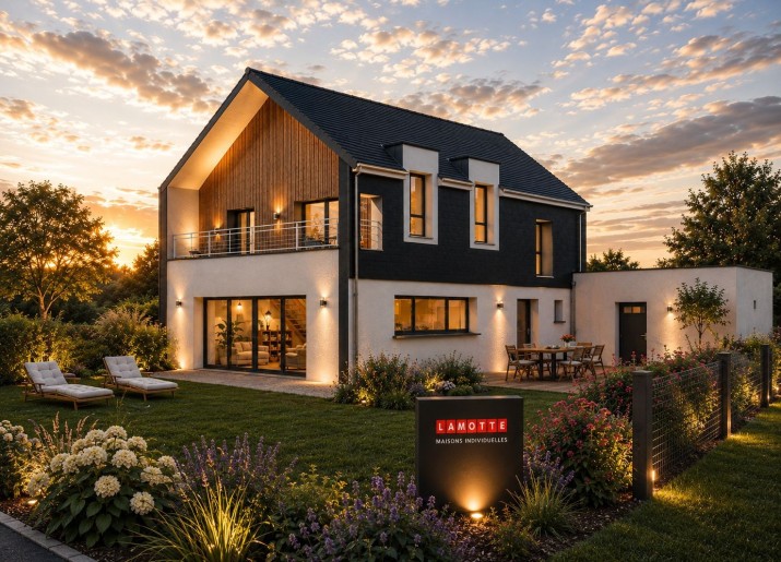 Terrain + Maison neuve de 135&nbsp;m² à Férel