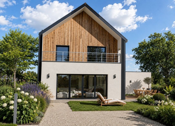 Terrain + Maison neuve de 135&nbsp;m² à Férel