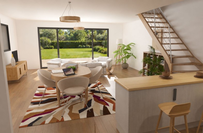 Terrain + Maison neuve de 135&nbsp;m² à Férel