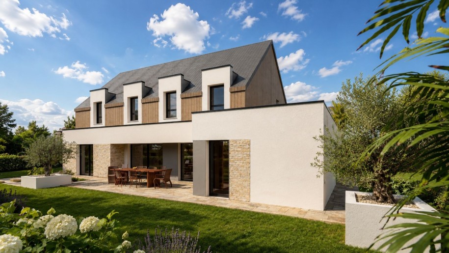 Terrain + Maison neuve de 210&nbsp;m² à Férel