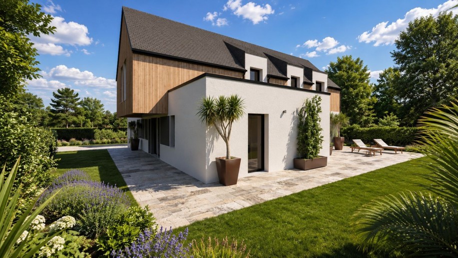 Terrain + Maison neuve de 162&nbsp;m² à Sarzeau