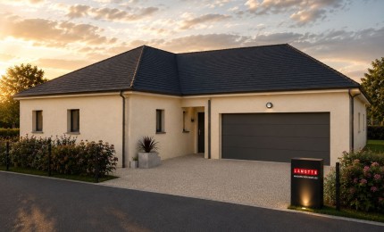 Terrain + Maison neuve de 120&nbsp;m² à Questembert