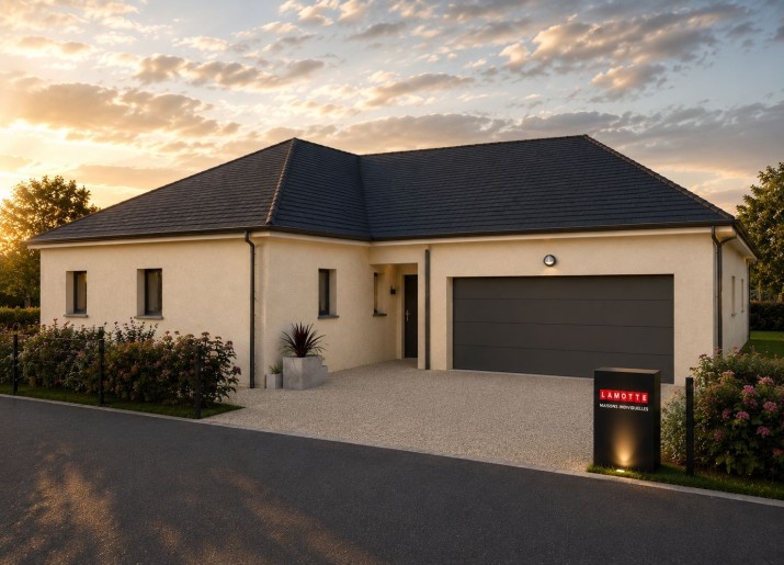 Terrain + Maison neuve de 120&nbsp;m² à Limerzel