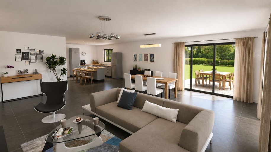 Terrain + Maison neuve de 120&nbsp;m² à Limerzel