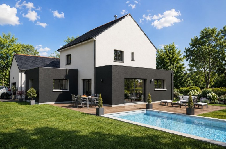 Terrain + Maison neuve de 149&nbsp;m² à Camors