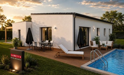 Terrain + Maison neuve de 90&nbsp;m² à Limerzel