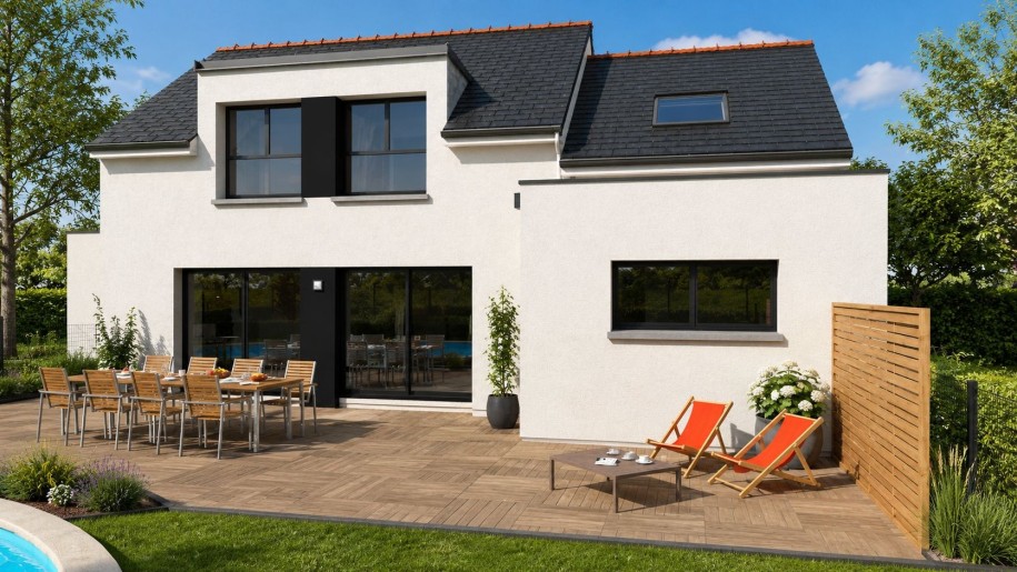 Terrain + Maison neuve de 121&nbsp;m² à Monterblanc