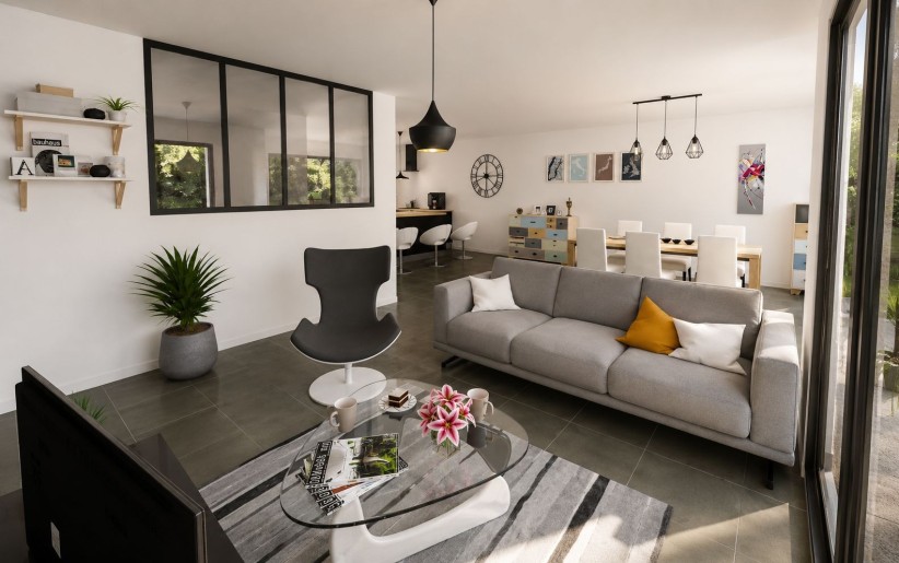 Terrain + Maison neuve de 121&nbsp;m² à Monterblanc