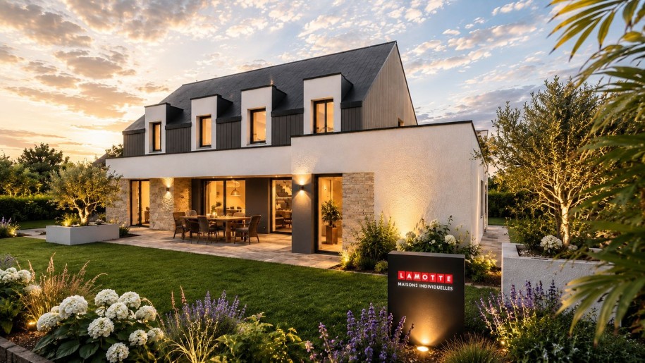 Terrain + Maison neuve de 170&nbsp;m² à Saint-Guyomard