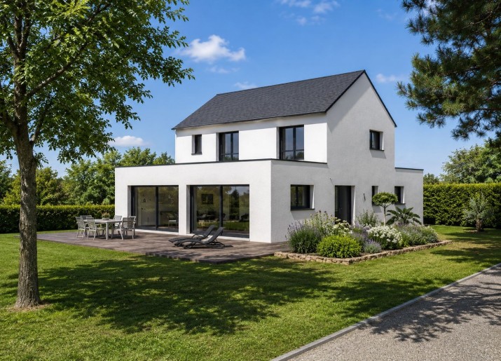 Terrain + Maison neuve de 128&nbsp;m² à Monterblanc