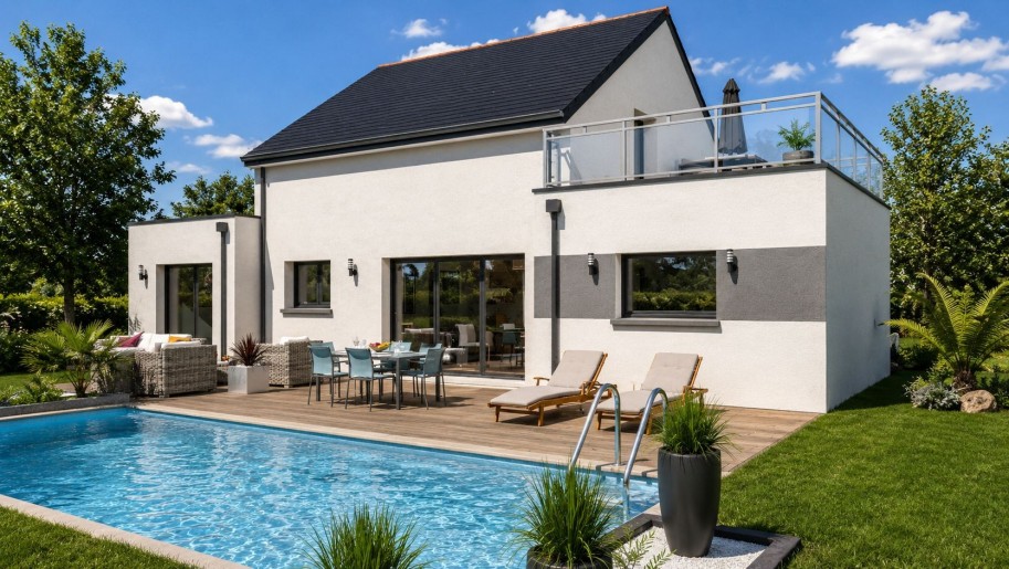 Terrain + Maison neuve de 130&nbsp;m² à Sarzeau