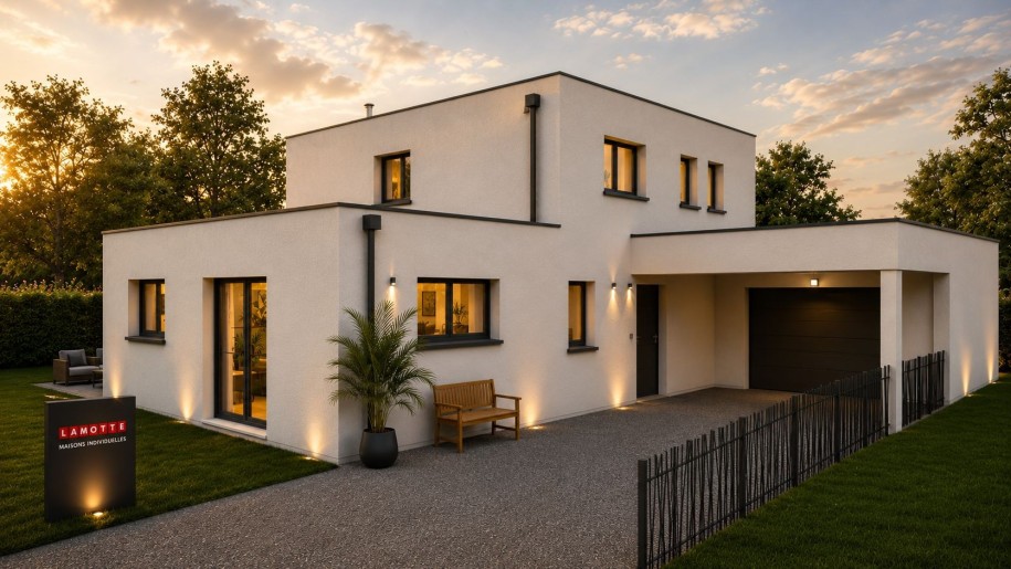 Terrain + Maison neuve de 140&nbsp;m² à Saint-Guyomard