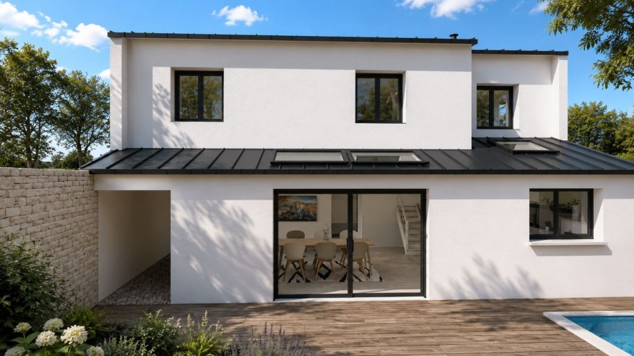 Terrain + Maison neuve de 115&nbsp;m² à Plougoumelen
