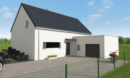 Terrain + Maison neuve de 135 m² à Baud