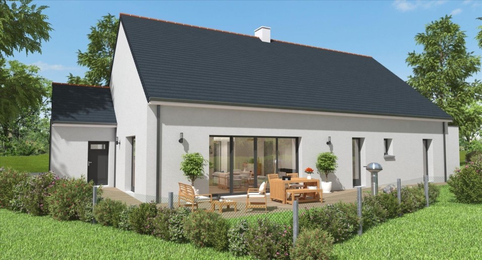 Terrain + Maison neuve de 142 m² à Locqueltas