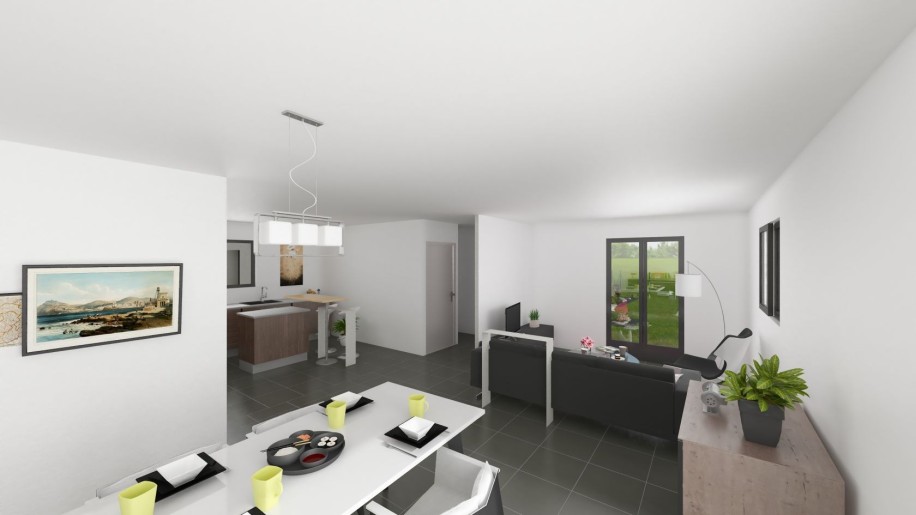 Terrain + Maison neuve de 115 m² à Séné