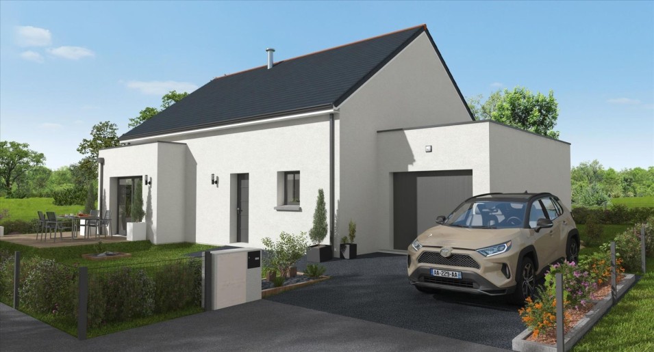 Terrain + Maison neuve de 97 m² à Pluneret