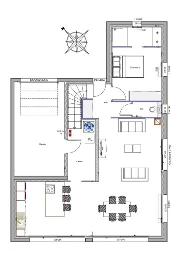 Terrain + Maison neuve de 128 m² à Monterblanc