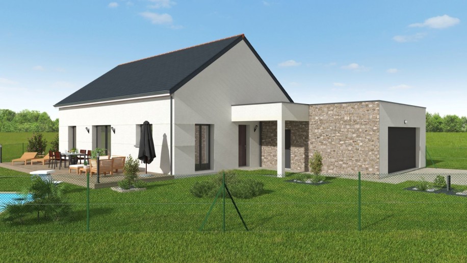 Terrain + Maison neuve de 115 m² à Vannes