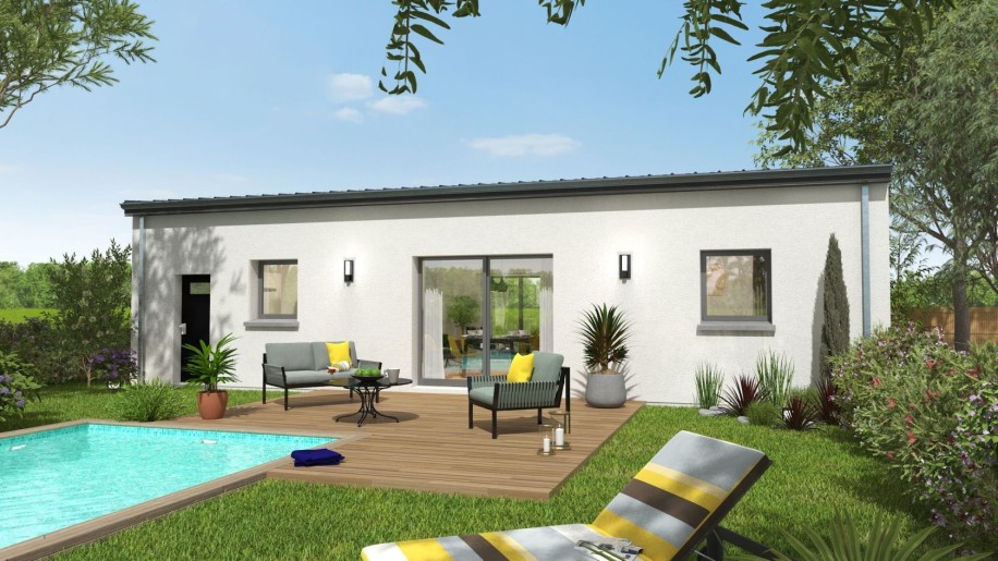 Terrain + Maison neuve de 75 m² à Marzan