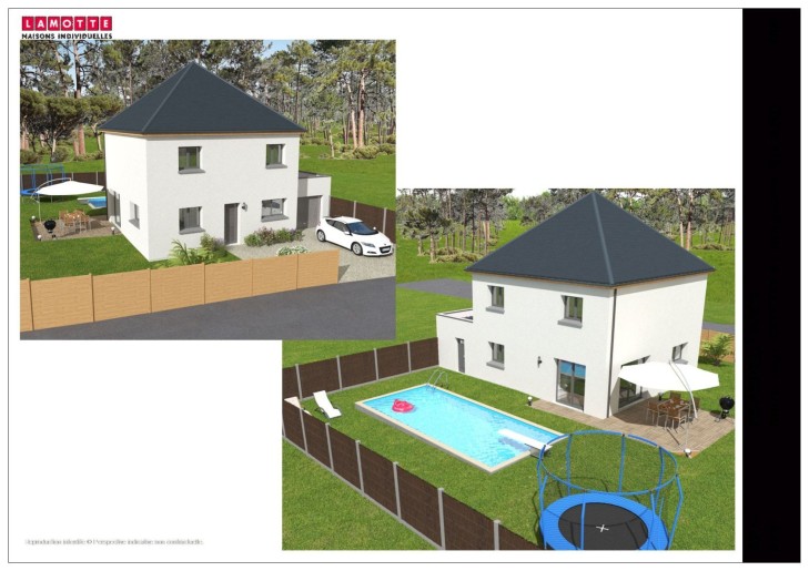 Terrain + Maison neuve de 108 m² à Vannes